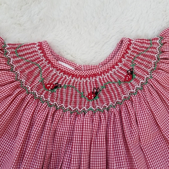 Ragsland Girl's Ladybug Vintage Dress - Picture 4 of 8